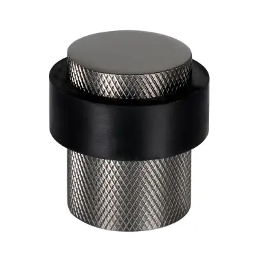 Click Here To Enlarge This Photo Of Eclipse 63766 30mm Knurled Floor Door Stop - Dark Bronze