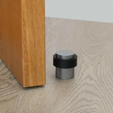 Click Here To Enlarge This Photo Of Eclipse 63766 30mm Knurled Floor Door Stop - Dark Bronze