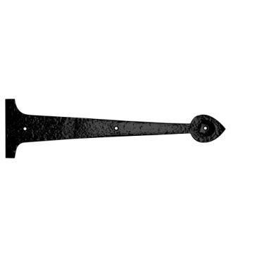 Click Here To Enlarge This Photo Of FF86 - Zoo Hardware Foxcote Foundries 15" &lpar;381mm&rpar; Hinge Fronts - Black Antique &lpar;to be used in conjunction with ordinary hinges&rpar;
