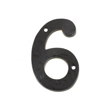 Click Here To Enlarge This Photo Of FFN06 - Zoo Hardware Foxcote Foundries 102mm Numeral - No&period; 6 & 9 - Black Antique