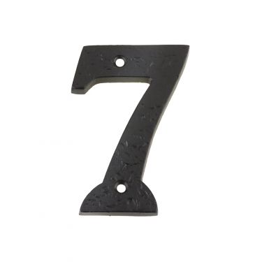 Click Here To Enlarge This Photo Of FFN07 - Zoo Hardware Foxcote Foundries 102mm Numeral - No&period; 7 - Black Antique