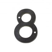 FFN08 - Zoo Hardware Foxcote Foundries 102mm Numeral - No&period; 8 - Black Antique