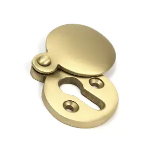 52452 From The Anvil Satin Brass 30mm Round Escutcheon