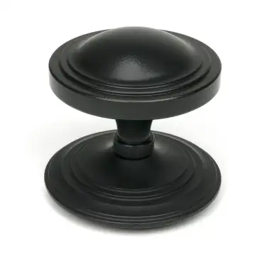 Click Here To Enlarge This Photo Of 52533 From The Anvil Matt Black Art Deco Centre Door Knob