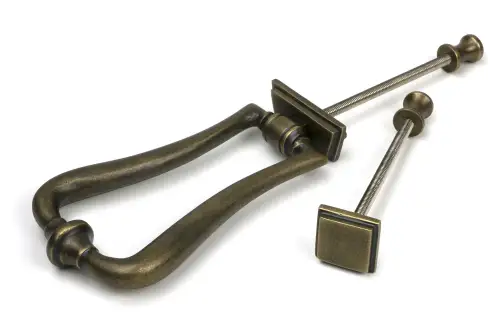 Click Here To Enlarge This Photo Of 52167 From The Anvil Burnished Brass Slimline Art Deco Door Knocker