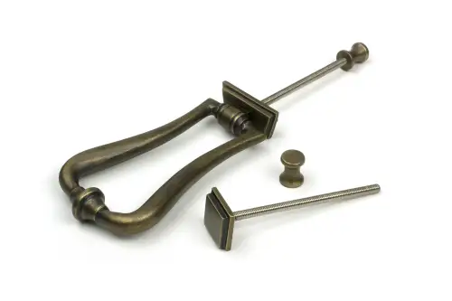 Click Here To Enlarge This Photo Of 52167 From The Anvil Burnished Brass Slimline Art Deco Door Knocker