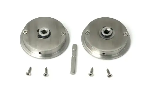 Click Here To Enlarge This Photo Of 52514 From The Anvil Satin Marine SS &lpar;316&rpar; 60mm Art Deco Round Pull - Privacy Set
