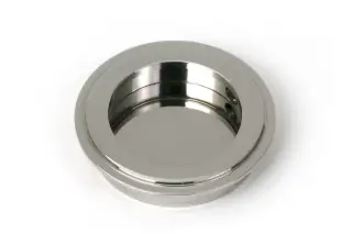 52505 From The Anvil Polished Marine SS &lpar;316&rpar; 60mm Art Deco Round Pull