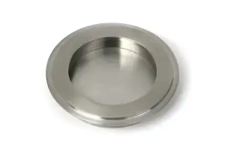 52508 From The Anvil Satin Marine SS &lpar;316&rpar; 75mm Art Deco Round Pull