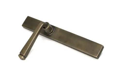 Click Here To Enlarge This Photo Of 52432 From The Anvil Burnished Brass Avon Slimline Lever Latch Set
