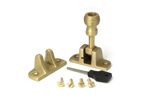 Click Here To Enlarge This Photo Of 52347 From The Anvil Satin Brass Beehive Brighton Fastener &lpar;Radiused&rpar;
