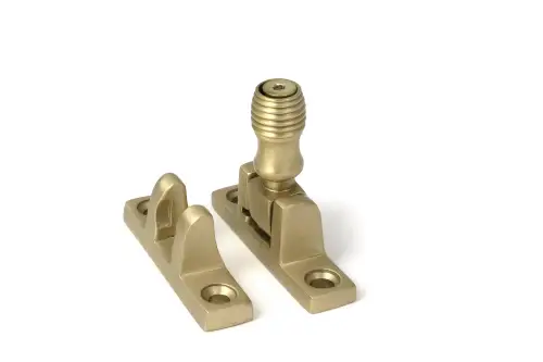 Click Here To Enlarge This Photo Of 52355 From The Anvil Satin Brass Beehive Brighton Fastener - Narrow &lpar;Square&rpar;