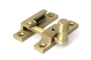 52363 From The Anvil Satin Brass Beehive Quadrant Fastener - Narrow