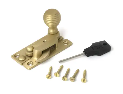 Click Here To Enlarge This Photo Of 52366 From The Anvil Satin Brass Beehive Sash Hook Fastener
