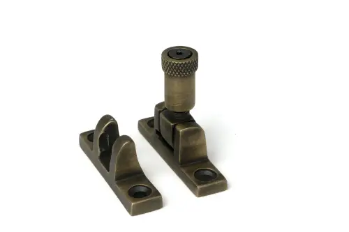 Click Here To Enlarge This Photo Of 52349 From The Anvil Burnished Brass Brompton Brighton Fastener - Narrow &lpar;Square&rpar;
