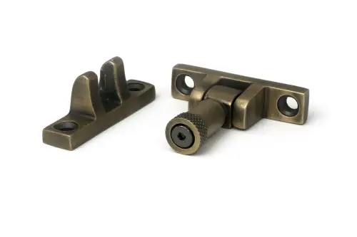 Click Here To Enlarge This Photo Of 52349 From The Anvil Burnished Brass Brompton Brighton Fastener - Narrow &lpar;Square&rpar;