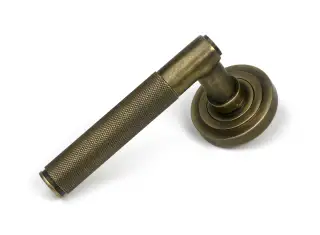 52637 From The Anvil Burnished Brass Brompton Lever on Rose Set &lpar;Art Deco&rpar; - Unsprung