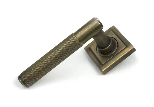 Click Here To Enlarge This Photo Of 52639 From The Anvil Burnished Brass Brompton Lever on Rose Set &lpar;Square&rpar; - Unsprung