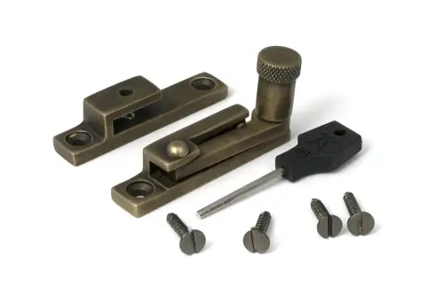 Click Here To Enlarge This Photo Of 52357 From The Anvil Burnished Brass Brompton Quadrant Fastener - Narrow
