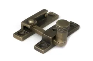 52357 From The Anvil Burnished Brass Brompton Quadrant Fastener - Narrow