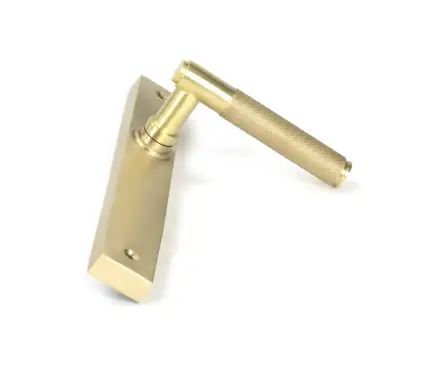Click Here To Enlarge This Photo Of 52419 From The Anvil Satin Brass Brompton Slimline Lever Espag&period; Latch Set