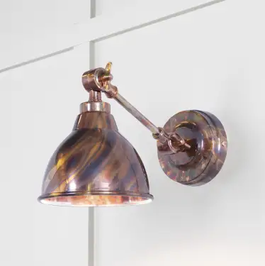 Click Here To Enlarge This Photo Of 49749 From The Anvil Burnished Brindley Wall Light