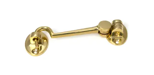 Click Here To Enlarge This Photo Of 52259 From The Anvil Polished Brass 4" Cabin Hook