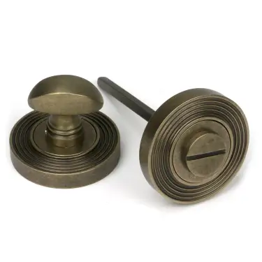 Click Here To Enlarge This Photo Of 52466 From The Anvil Burnished Brass Round Thumbturn Set &lpar;Beehive&rpar;