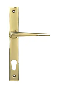 Click Here To Enlarge This Photo Of 52607 From The Anvil Polished Brass Eaton Slimline Lever Espag&period; Lock Set