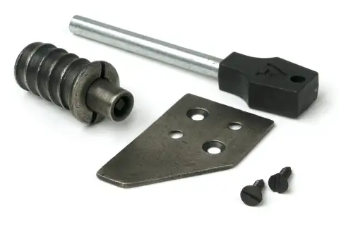 Click Here To Enlarge This Photo Of 47129 From The Anvil Antique Pewter Flush Sash Stop with Key