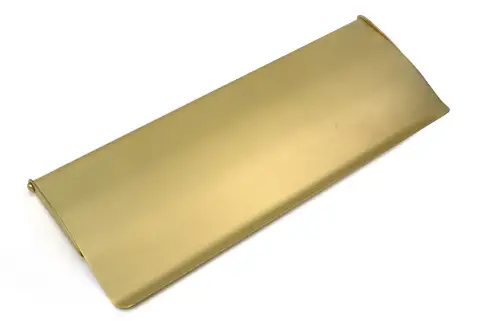 Click Here To Enlarge This Photo Of 52414 From The Anvil Satin Brass Large Letter Plate Cover