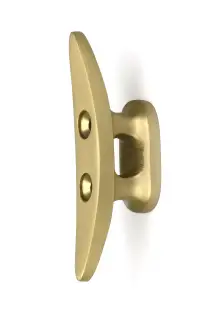 52243 From The Anvil Satin Brass Marine Cleat Hook