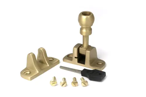 Click Here To Enlarge This Photo Of 52348 From The Anvil Satin Brass Mushroom Brighton Fastener &lpar;Radiused&rpar;