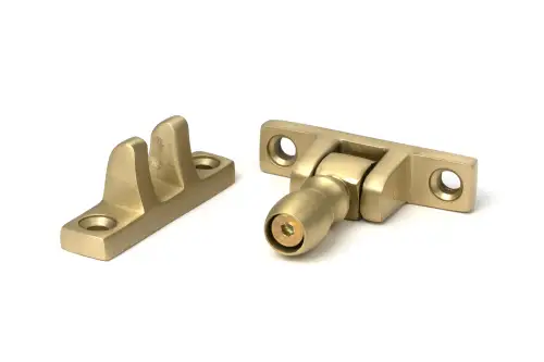 Click Here To Enlarge This Photo Of 52356 From The Anvil Satin Brass Mushroom Brighton Fastener - Narrow &lpar;Square&rpar;