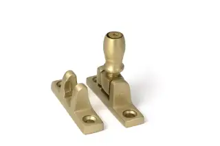 52356 From The Anvil Satin Brass Mushroom Brighton Fastener - Narrow &lpar;Square&rpar;