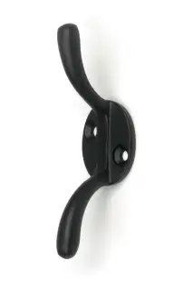 52247 From The Anvil Matt Black Newbury Cleat Hook