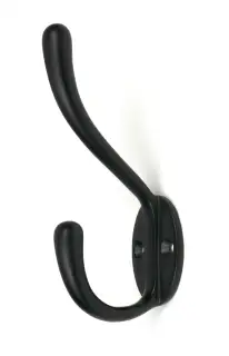 52217 From The Anvil Matt Black Newbury Hat & Coat Hook