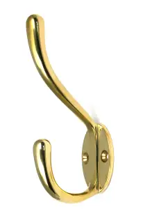 52219 From The Anvil Polished Brass Newbury Hat & Coat Hook