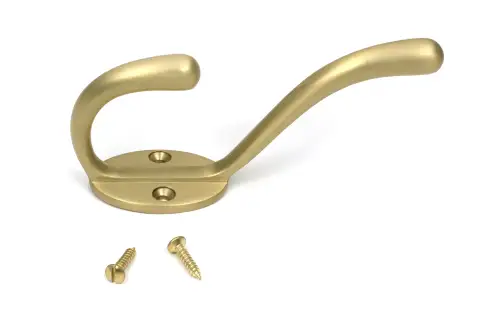 Click Here To Enlarge This Photo Of 52223 From The Anvil Satin Brass Newbury Hat & Coat Hook