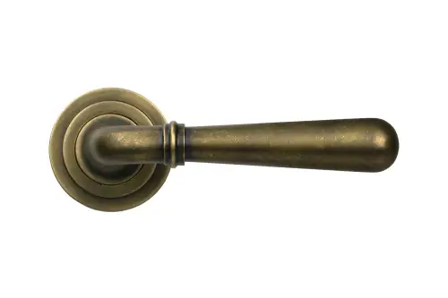 Click Here To Enlarge This Photo Of 52641 From The Anvil Burnished Brass Newbury Lever on Rose Set &lpar;Art Deco&rpar; - Unsprung