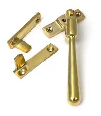 Click Here To Enlarge This Photo Of 52152 From The Anvil Polished Brass Night-Vent Locking Newbury Fastener
