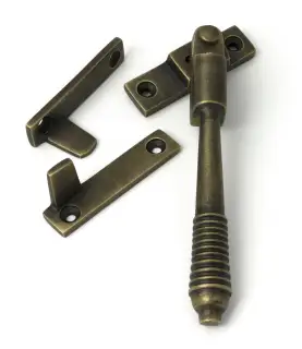 52321 From The Anvil Burnished Brass Night-Vent Locking Reeded Fastener