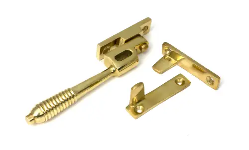 Click Here To Enlarge This Photo Of 52320 From The Anvil Polished Brass Night-Vent Locking Reeded Fastener
