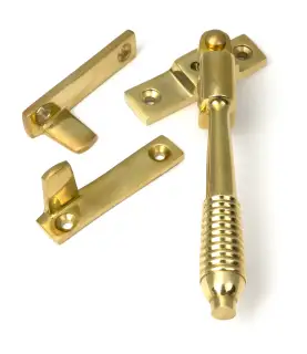 52320 From The Anvil Polished Brass Night-Vent Locking Reeded Fastener