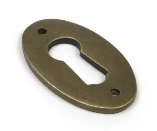 52455 From The Anvil Burnished Brass Oval Escutcheon