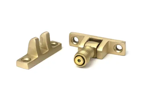 Click Here To Enlarge This Photo Of 52354 From The Anvil Satin Brass Prestbury Brighton Fastener - Narrow &lpar;Square&rpar;