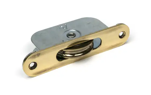 Click Here To Enlarge This Photo Of 52395 From The Anvil Aged Brass Radiused Sash Pulley 75kg