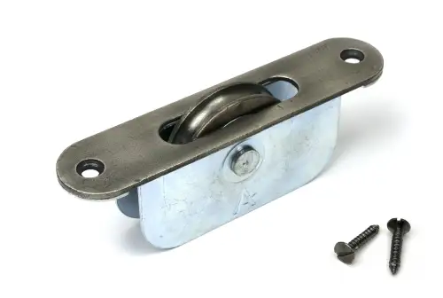Click Here To Enlarge This Photo Of 52392 From The Anvil Antique Pewter Radiused Sash Pulley 75kg