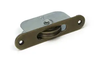 52397 From The Anvil Burnished Brass Radiused Sash Pulley 75kg