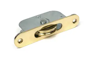 52389 From The Anvil Polished Brass Radiused Sash Pulley 75kg